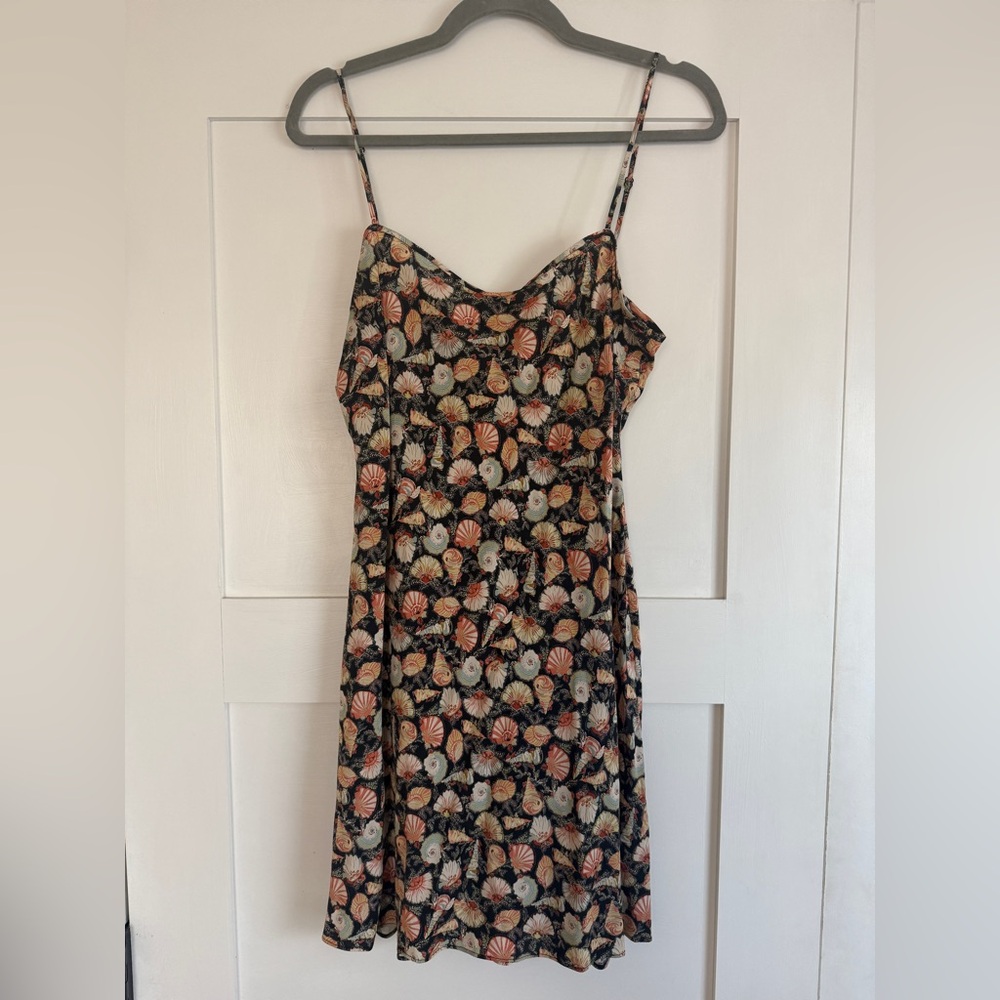 NWOT Doen silk tresors de la mer mini dress large